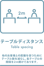 テーブル・ディスタンス（2mバージョン）